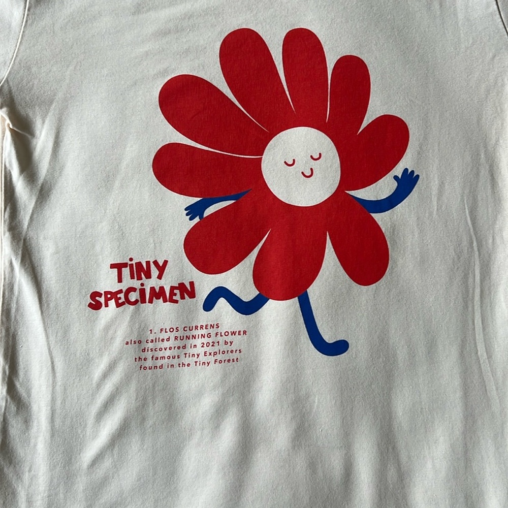 Tiny Cottons size 10 long sleeved shirt “Tiny Specimen”.